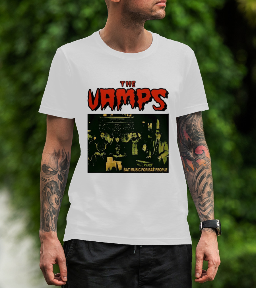 The Vamps What We Do In The Shadows Bat Music For Bat People Candles Group Image T-Shirt