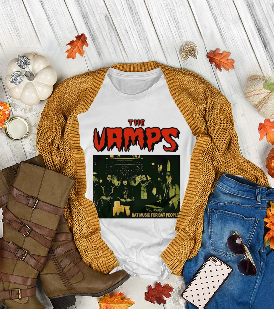 The Vamps What We Do in the Shadows Bat Music for Bat People Candles Group Image T-Shirt