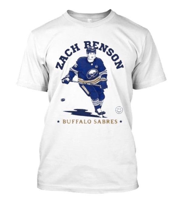 Zach Benson Buffalo Sabres Hockey Player Sketch T-Shirt