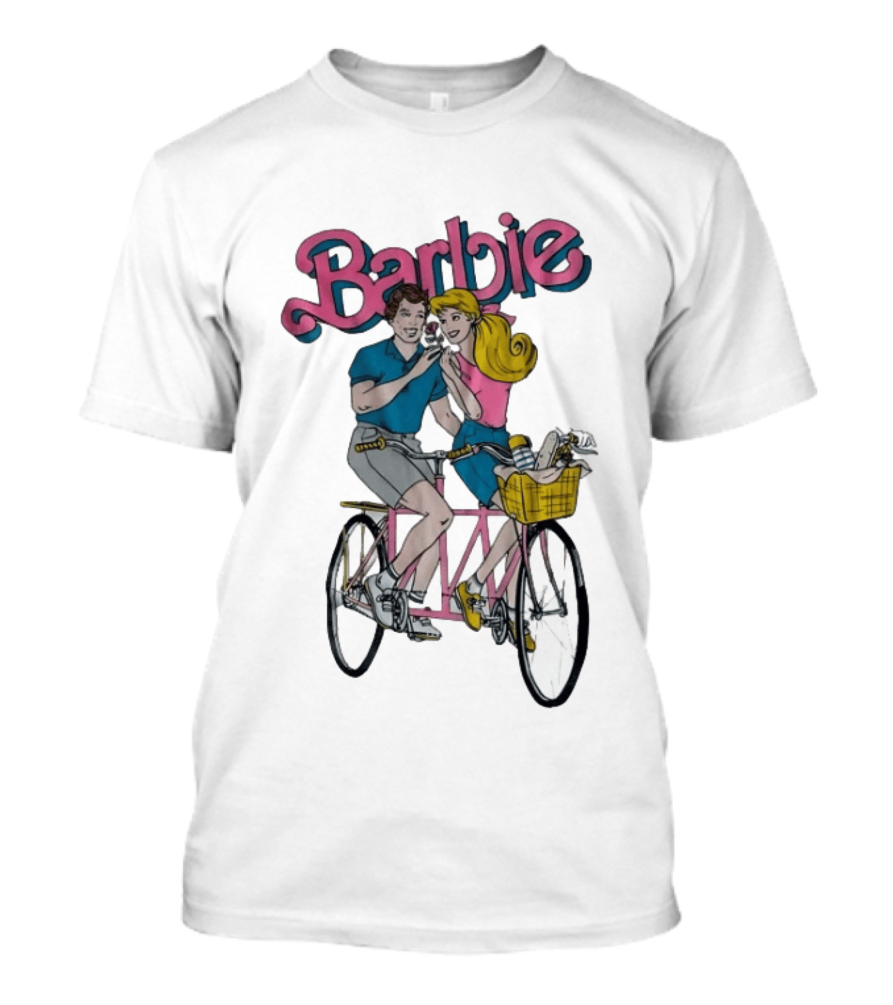 Barbie And Ken Biking Adventure With Ice Cream And Basket T-Shirt