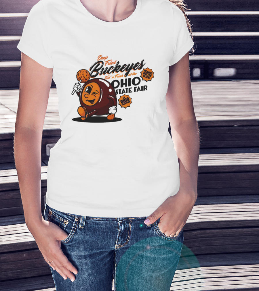 Ohio State Fair Deep Fried Buckeyes Hot'n Fresh Peanut Butter Bliss T-Shirt
