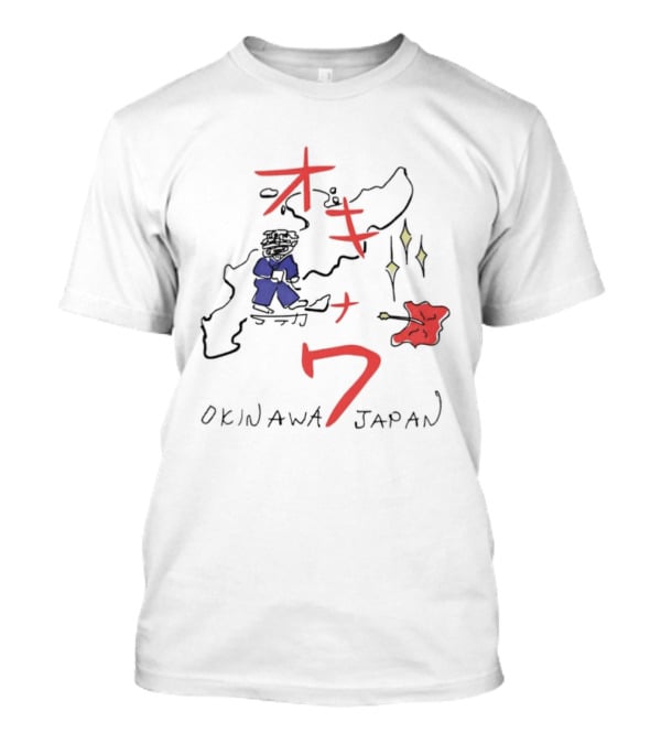 Kill Bill Okinawa Japan Map Beatrix Kiddo The Bride Tarantino Movie T-Shirt