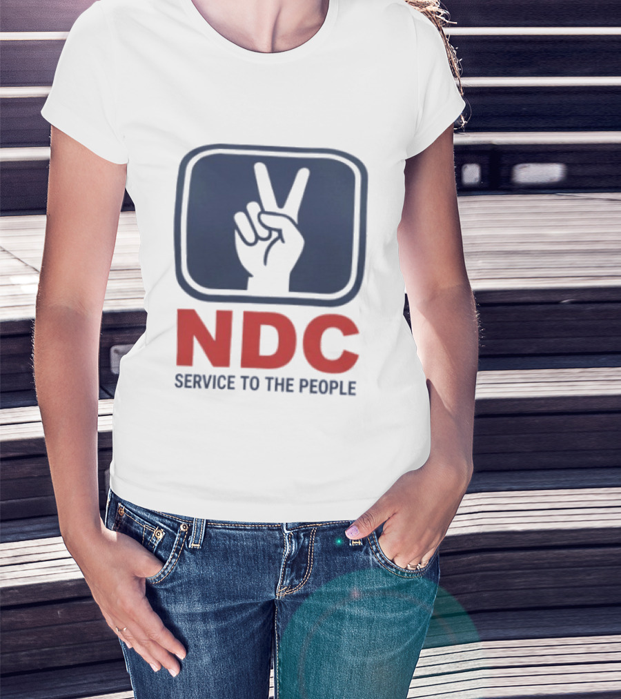 NDC Service To The People Peace Hand T-Shirt