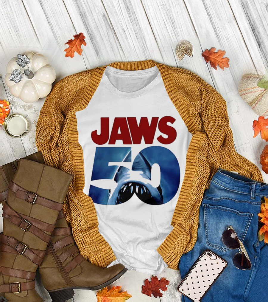 Jaws 50th Anniversary Shark Attack Celebration T-Shirt