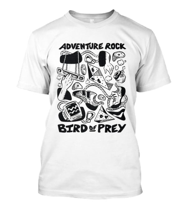 Adventure Rock Bird Of Prey Pizza Retro Adventure T-Shirt