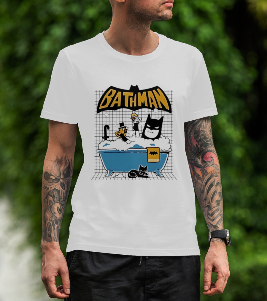 Bathman Super Hero Bathtub Adventure With Bat Towel And Rubber Duck T-Shirt