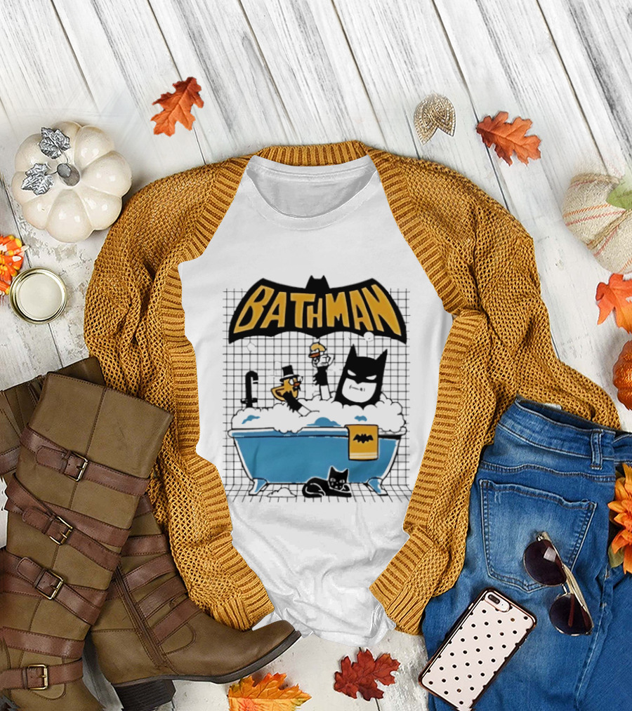 Bathman Super Hero Bathtub Adventure with Bat Towel and Rubber Duck T-Shirt