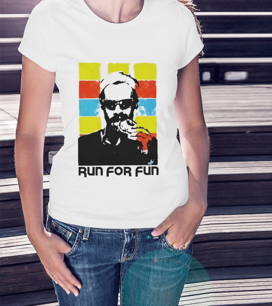 Run For Fun Retro Color Block T-Shirt