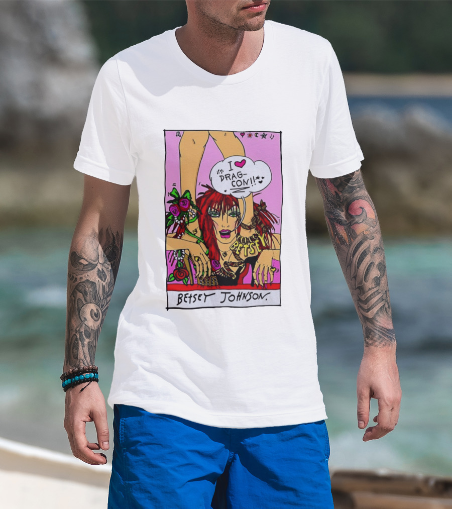Betsey Johnson I Love DragCon 2026 Retro Fashion T-Shirt