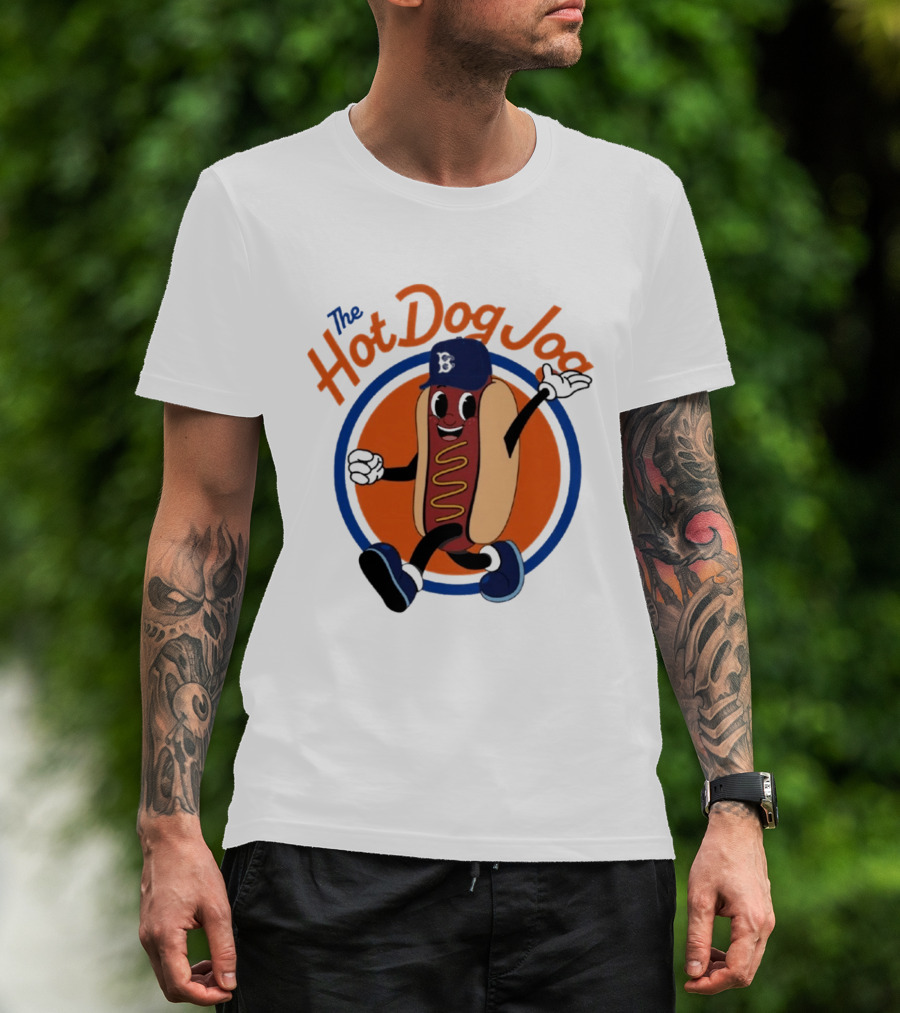 Brooklyn Cyclones The Hot Dog Jog Baseball T-Shirt