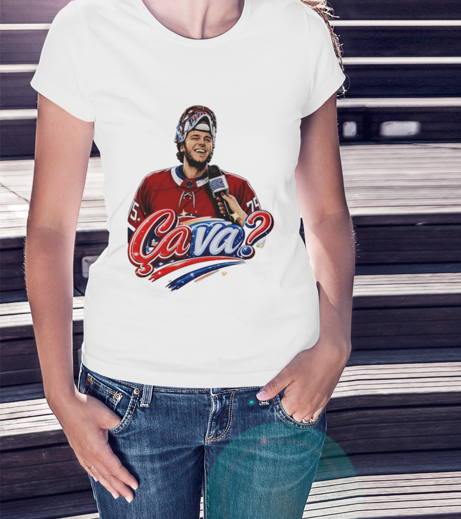 Ca Va Jakub Dobes Montreal Canadiens Interview NHL 75 Hockey Jersey T-Shirt