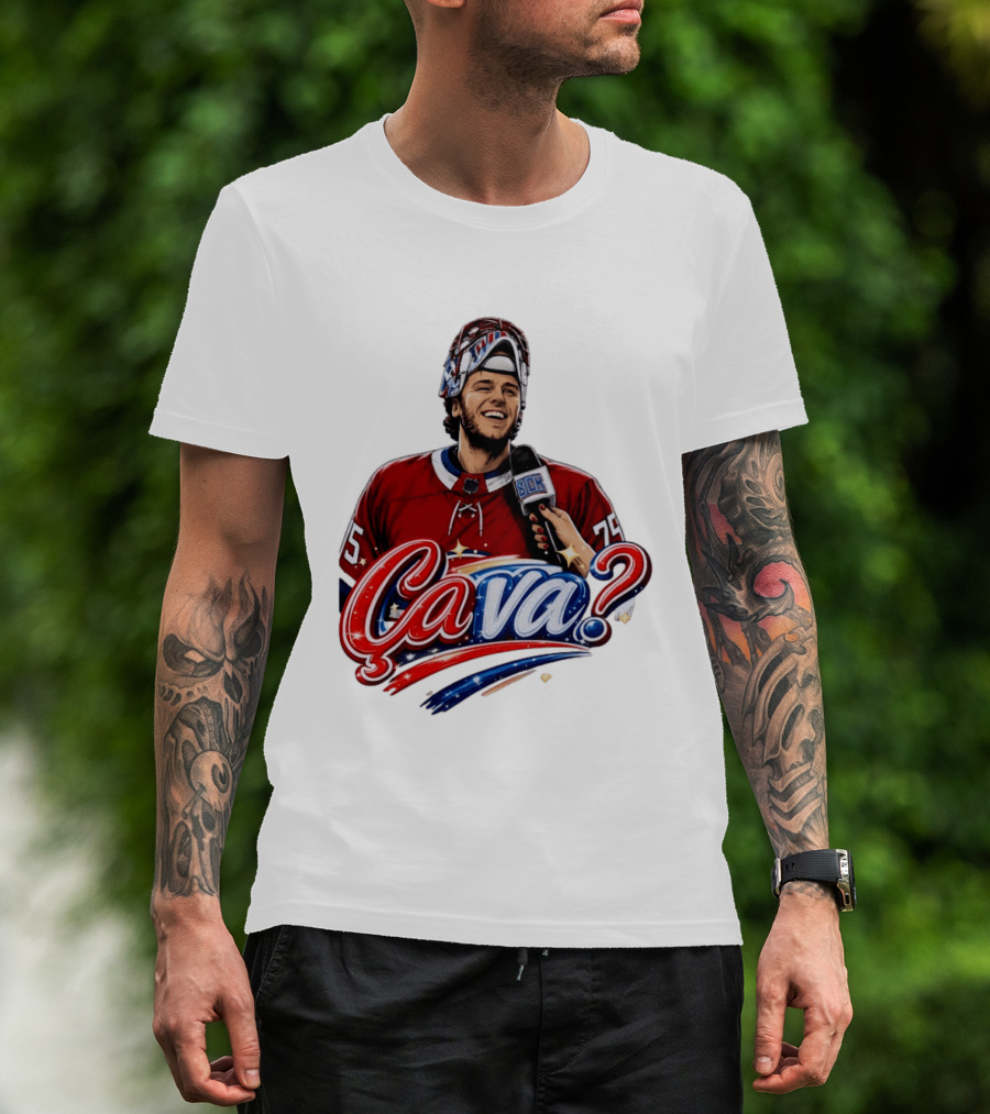 Ca Va Jakub Dobes Montreal Canadiens Interview NHL 75 Hockey Jersey T-Shirt