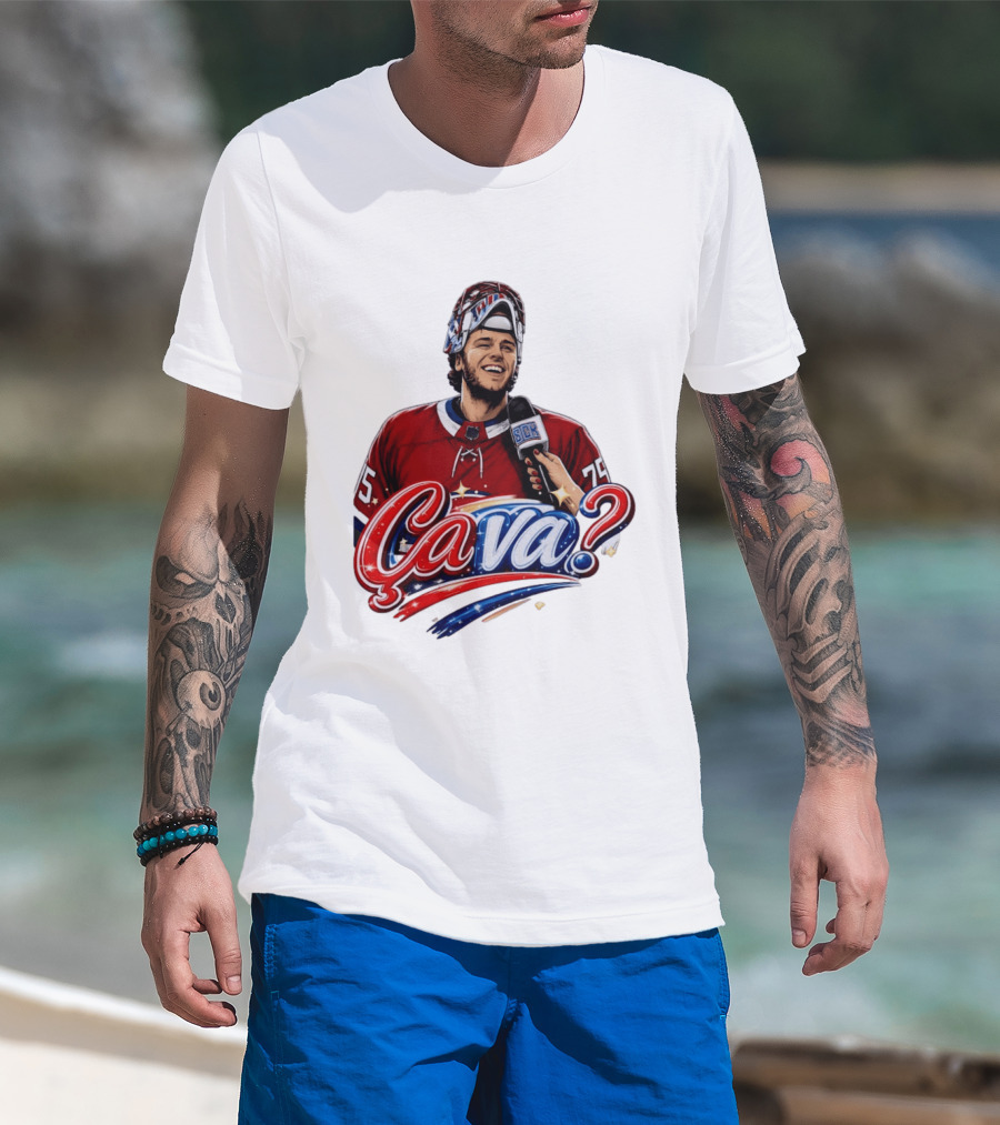 Ca Va Jakub Dobes Montreal Canadiens Interview NHL 75 Hockey Jersey T-Shirt