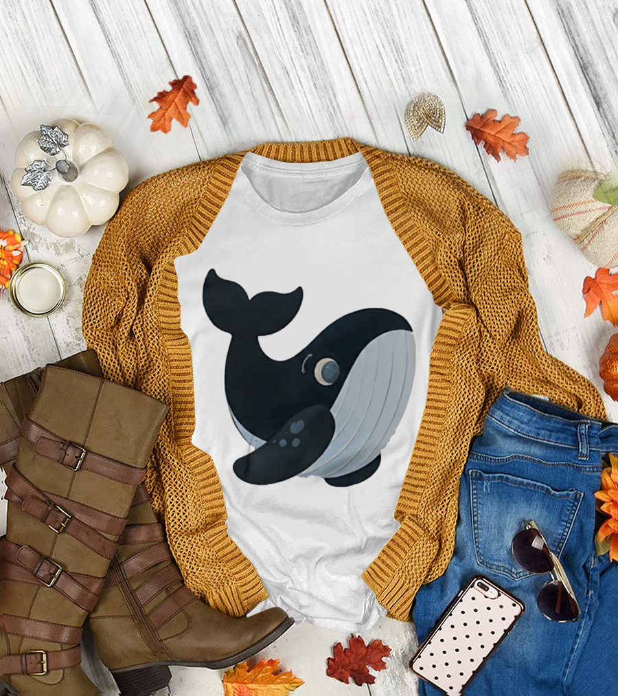 Cocomelon The Movie J.J Whale Cartoon T-Shirt