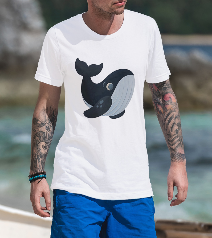 Cocomelon The Movie J.J Whale Cartoon T-Shirt