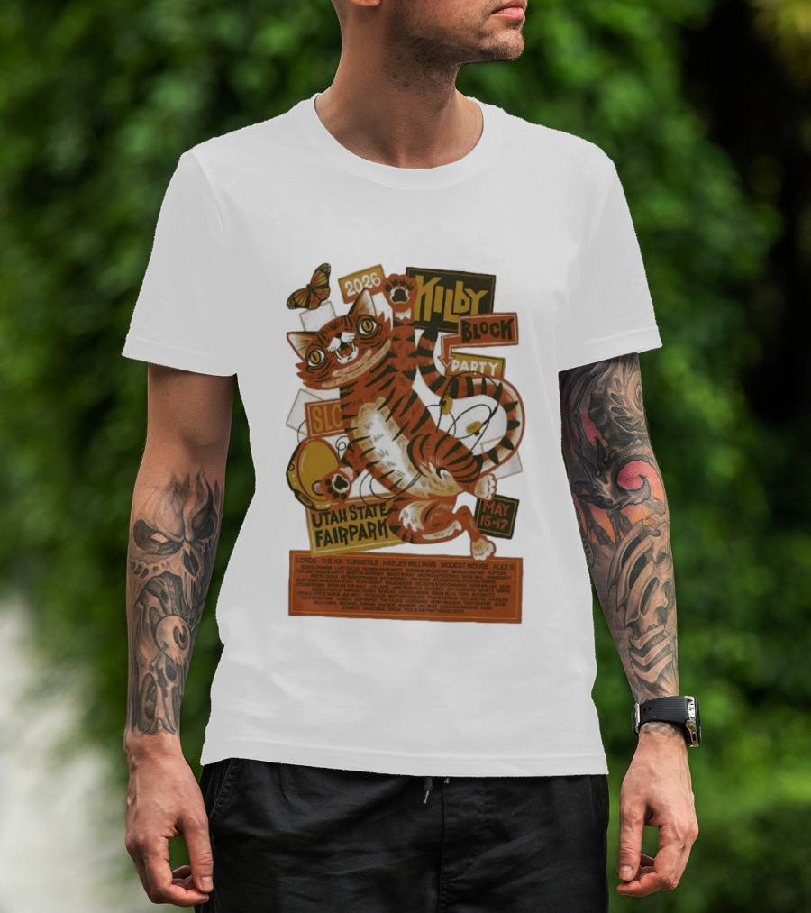 Kilby Block Party 2026 Utah State Fairpark May 15 17 Featuring Lorde Hayley Williams Modest Mouse And More T-Shirt