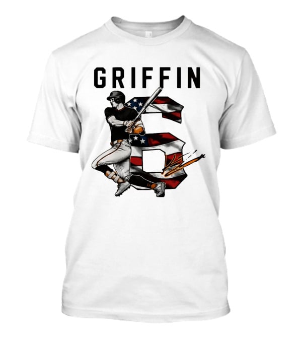 Griffin Baseball No 6 Stars And Stripes Patriotic T-Shirt
