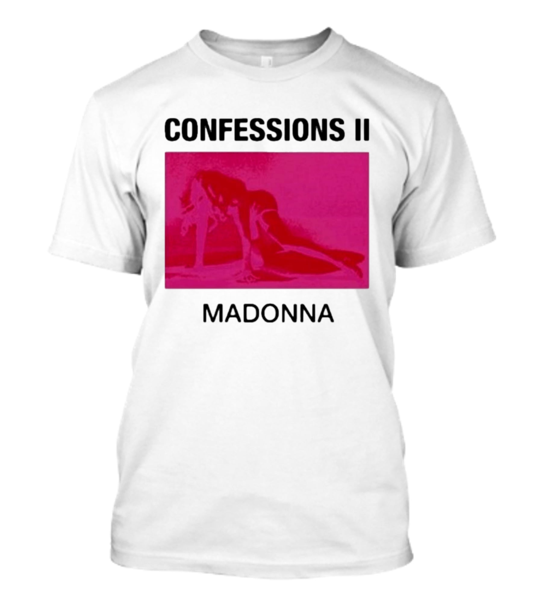 Madonna Confessions II Neon Pink Crawling Pose T-Shirt