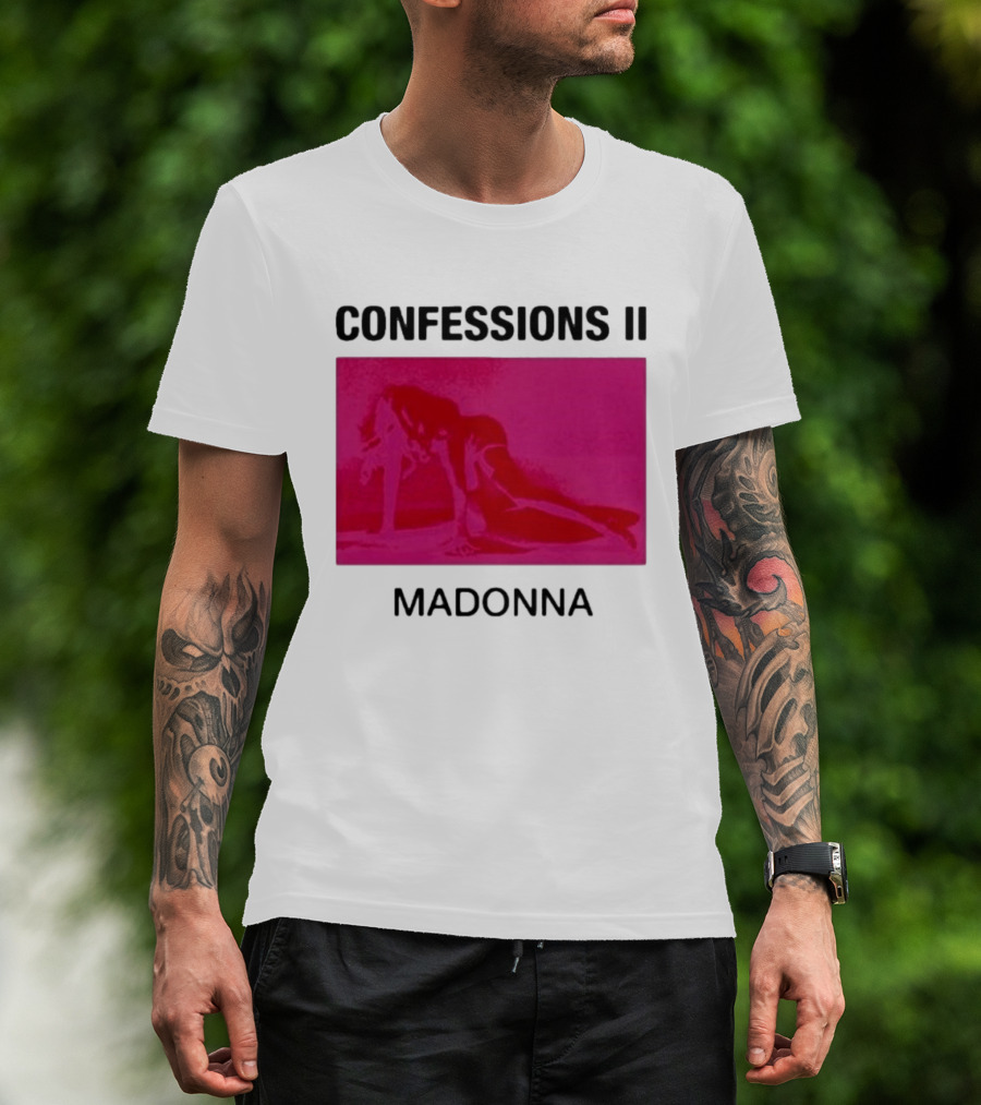 Madonna Confessions II Neon Pink Crawling Pose T-Shirt