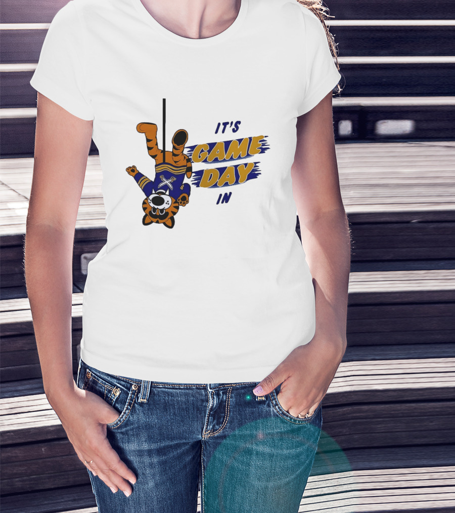 Sabretooth It's Game Day In Buffalo Sabres Hockey T-Shirt