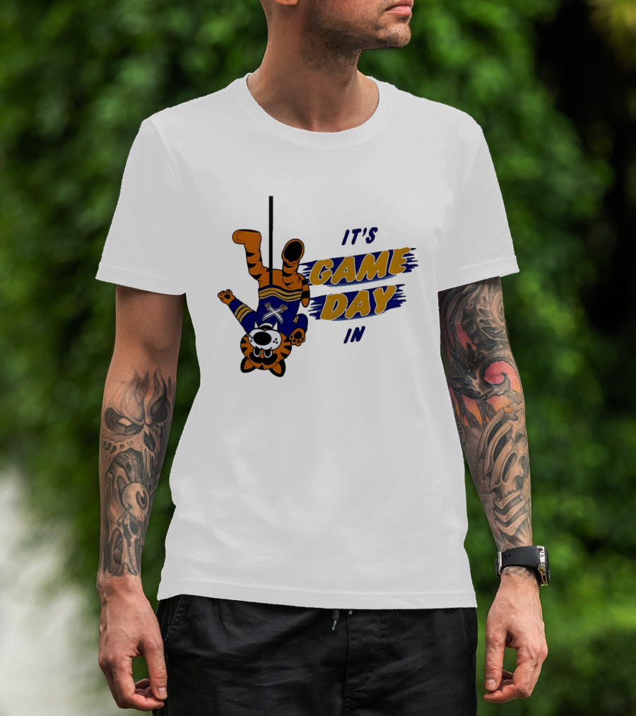 Sabretooth It's Game Day In Buffalo Sabres Hockey T-Shirt