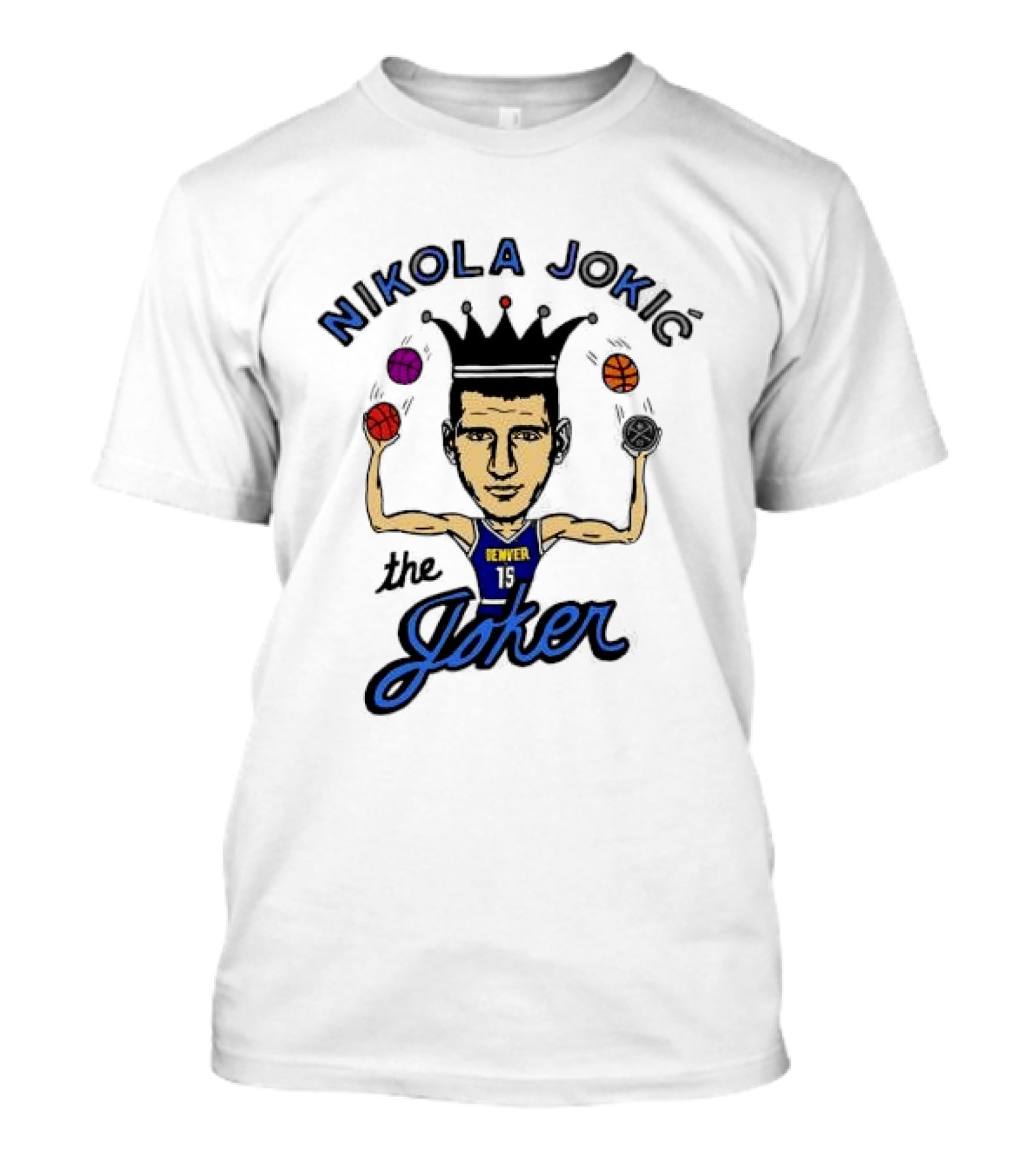Nikola Jokić The Joker Denver Nuggets NBA Basketball T-Shirt