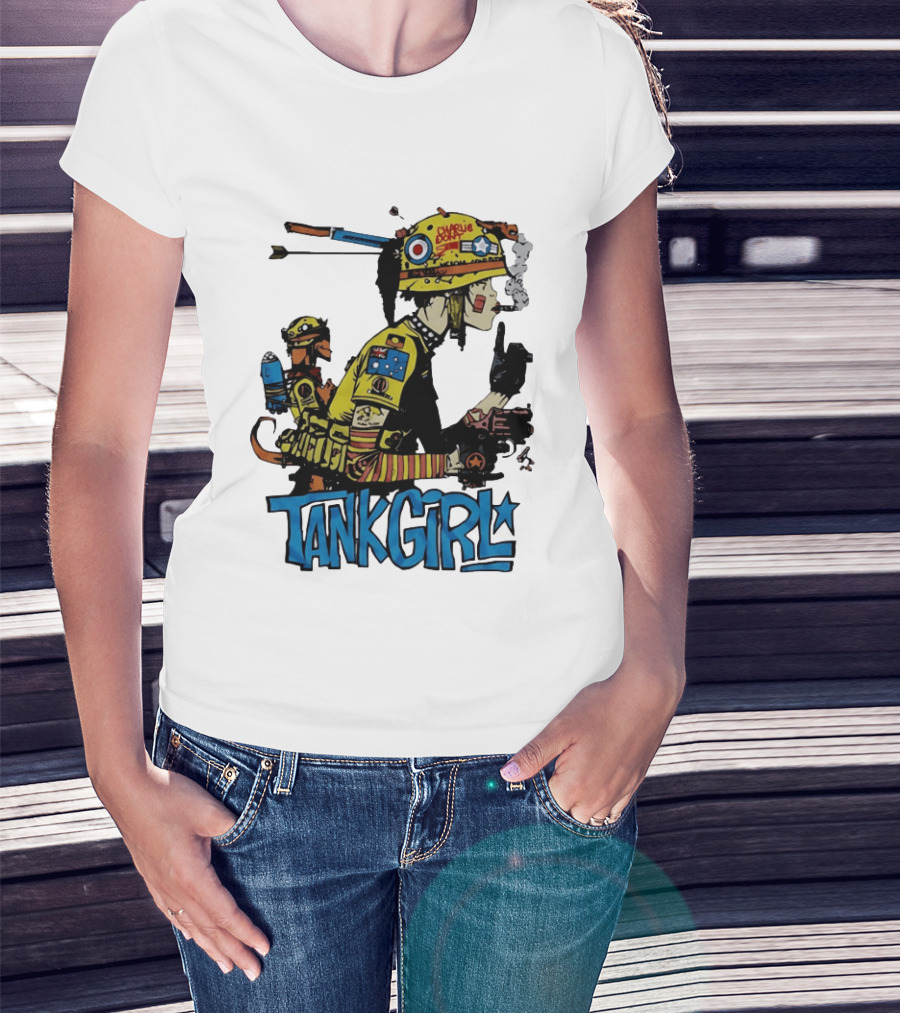 Tank Girl Comic Punk Rock Charlie Don't Surf T-Shirt