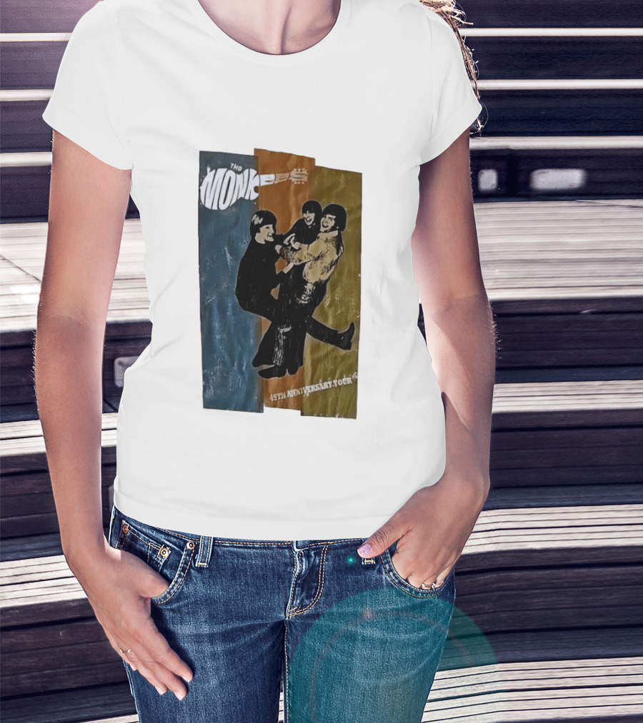 The Monkees 45th Anniversary Tour Vintage Band Celebration T-Shirt