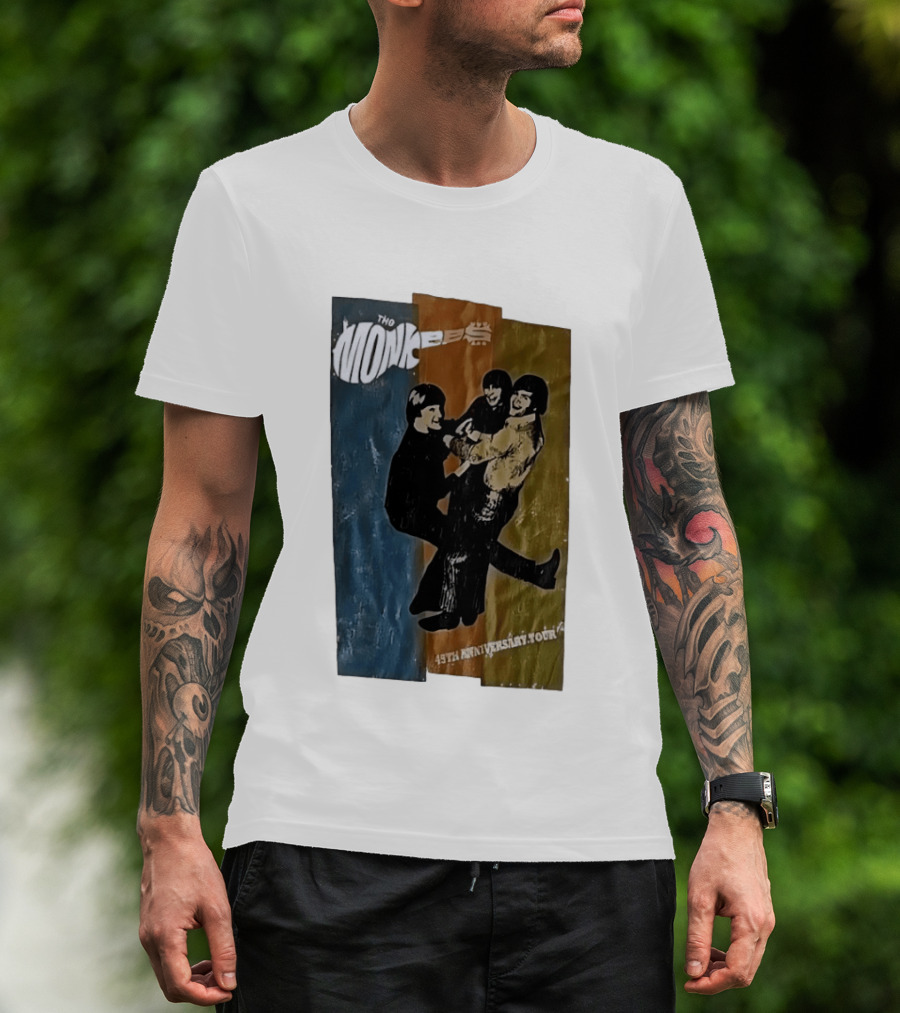 The Monkees 45th Anniversary Tour Vintage Band Celebration T-Shirt