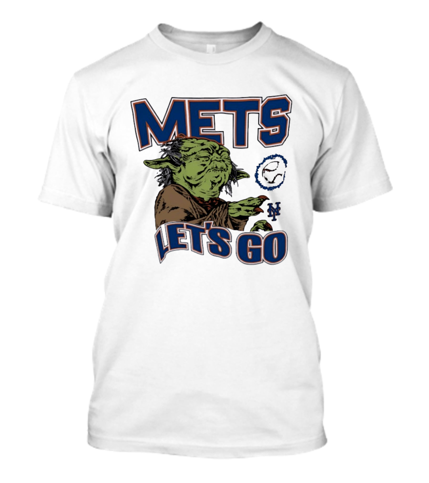 Mets Let's Go Yoda New Yorks Mets T-Shirt