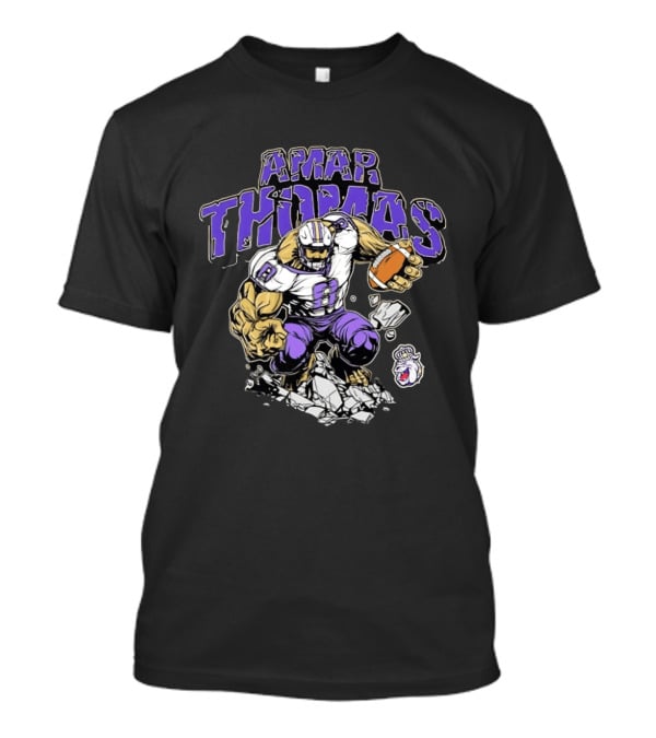 Amar Thomas James Madison Dukes Football Player T-Shirt