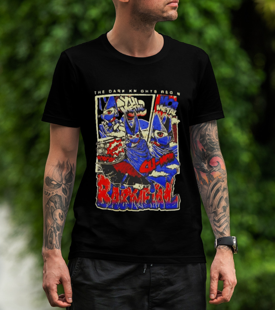 Babymetal The Dark Knights Begin Wow Metal Manga Style Comic T-Shirt