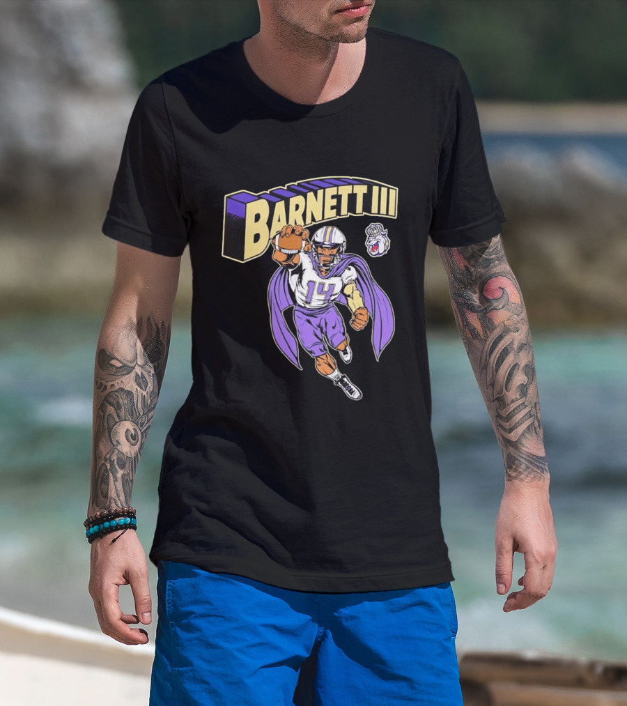 Barnett III James Madison Dukes Football Player T-Shirt
