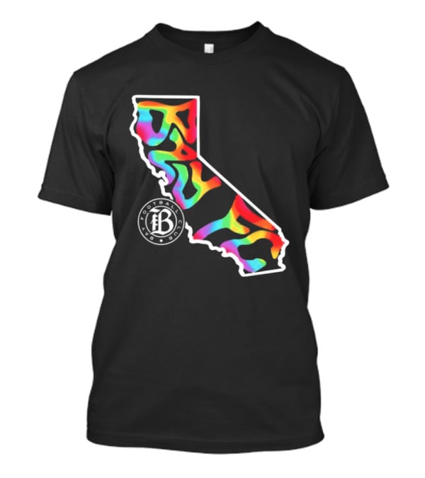 Bay FC Groovy Pride California Football Club Rainbow T-Shirt
