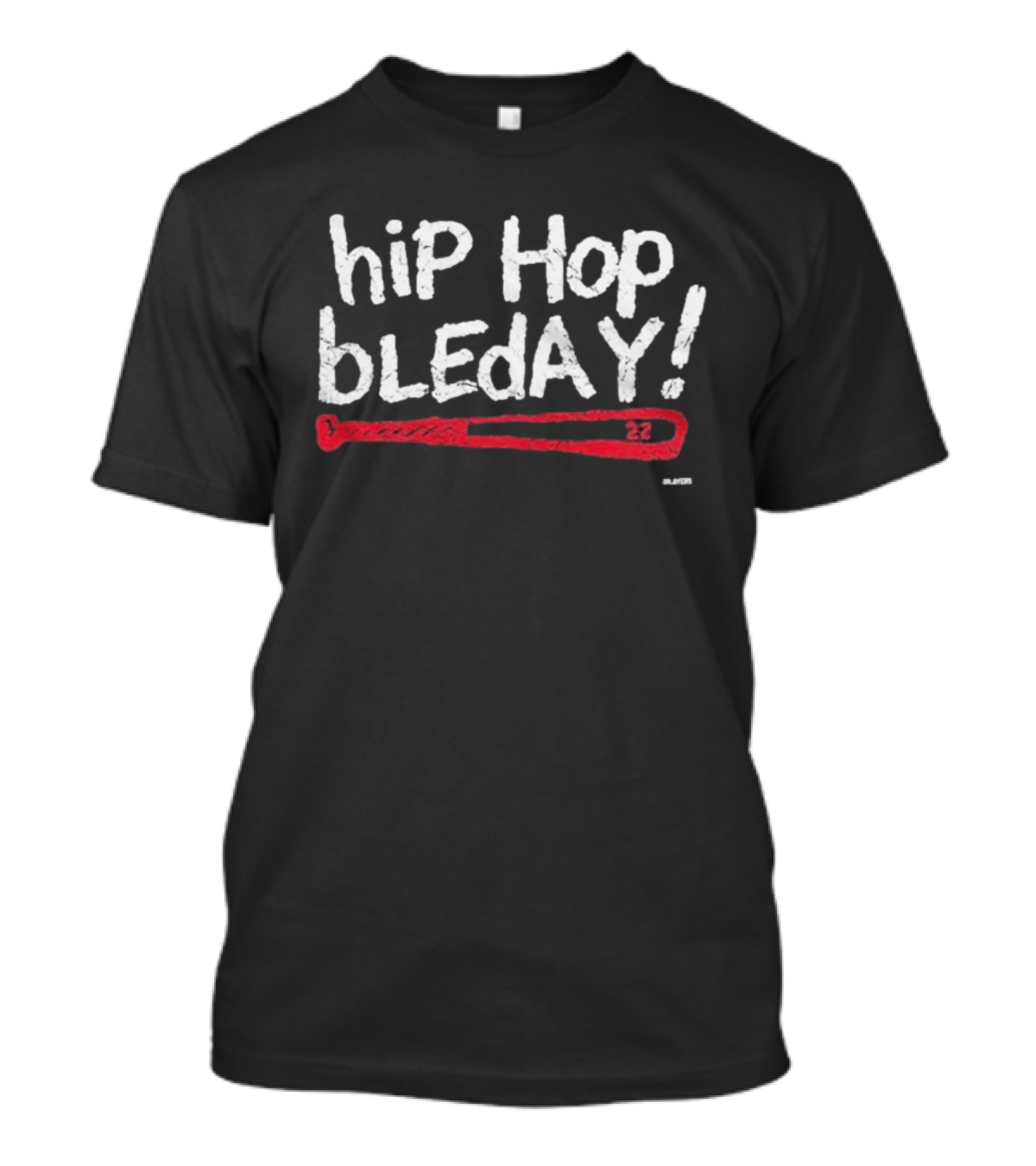 Cincinnati Reds Hip Hop Bleday Red Baseball Bat T-Shirt