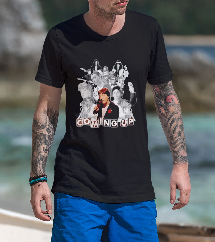 Coming Up Album Paul McCartney Music Video Characters And Band Collage T-Shirt