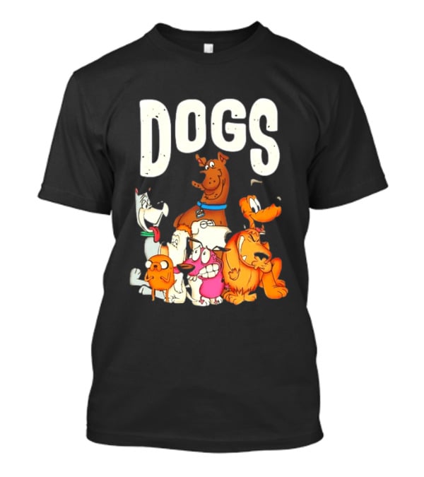 DOGS Astro Scooby Doo Jake Droopy Brian Griffin Courage Pluto Muttley T-Shirt