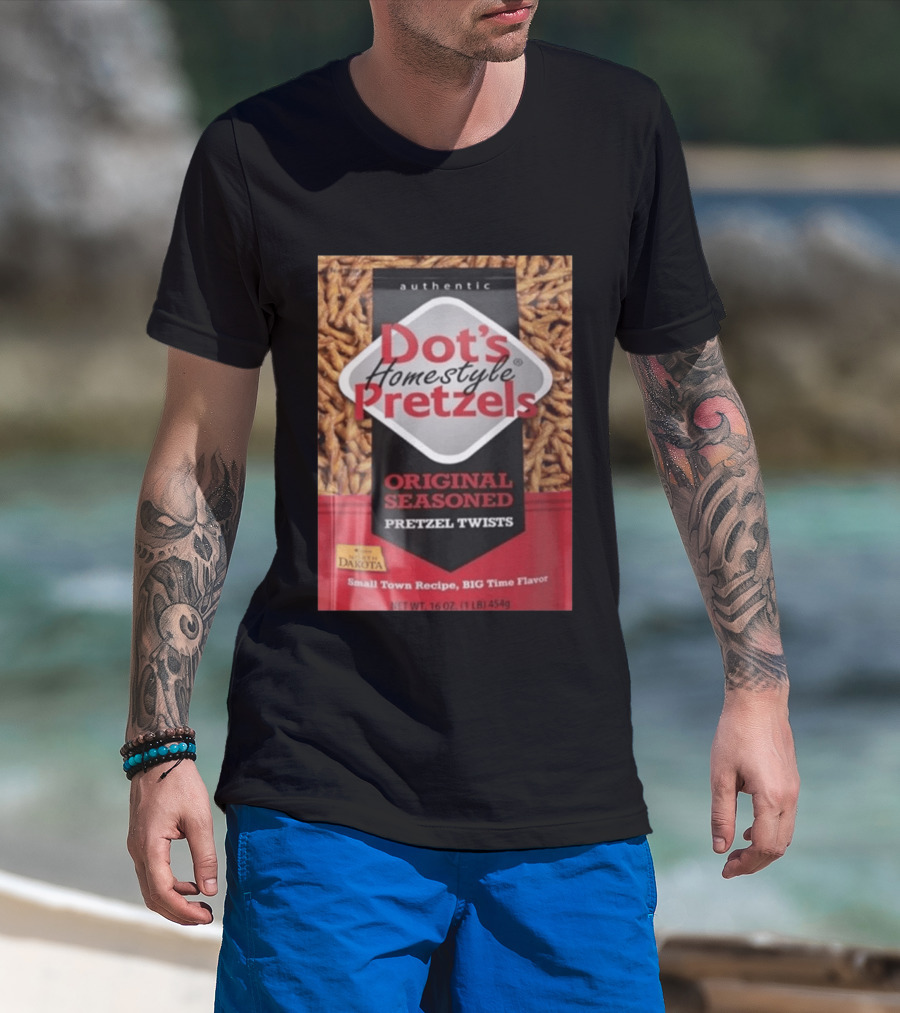 Dot's Homestyle Pretzels Original Seasoned Snack Twist Authentic North Dakota Flavor T-Shirt