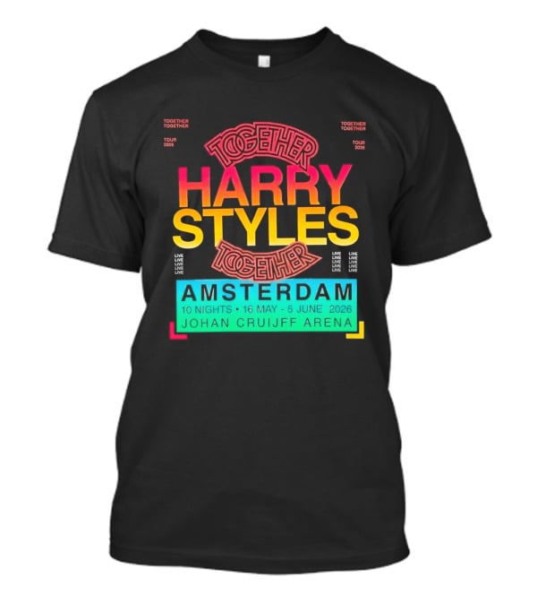 Harry Styles Together Tour 2026 Amsterdam Johan Cruijff Arena T-Shirt