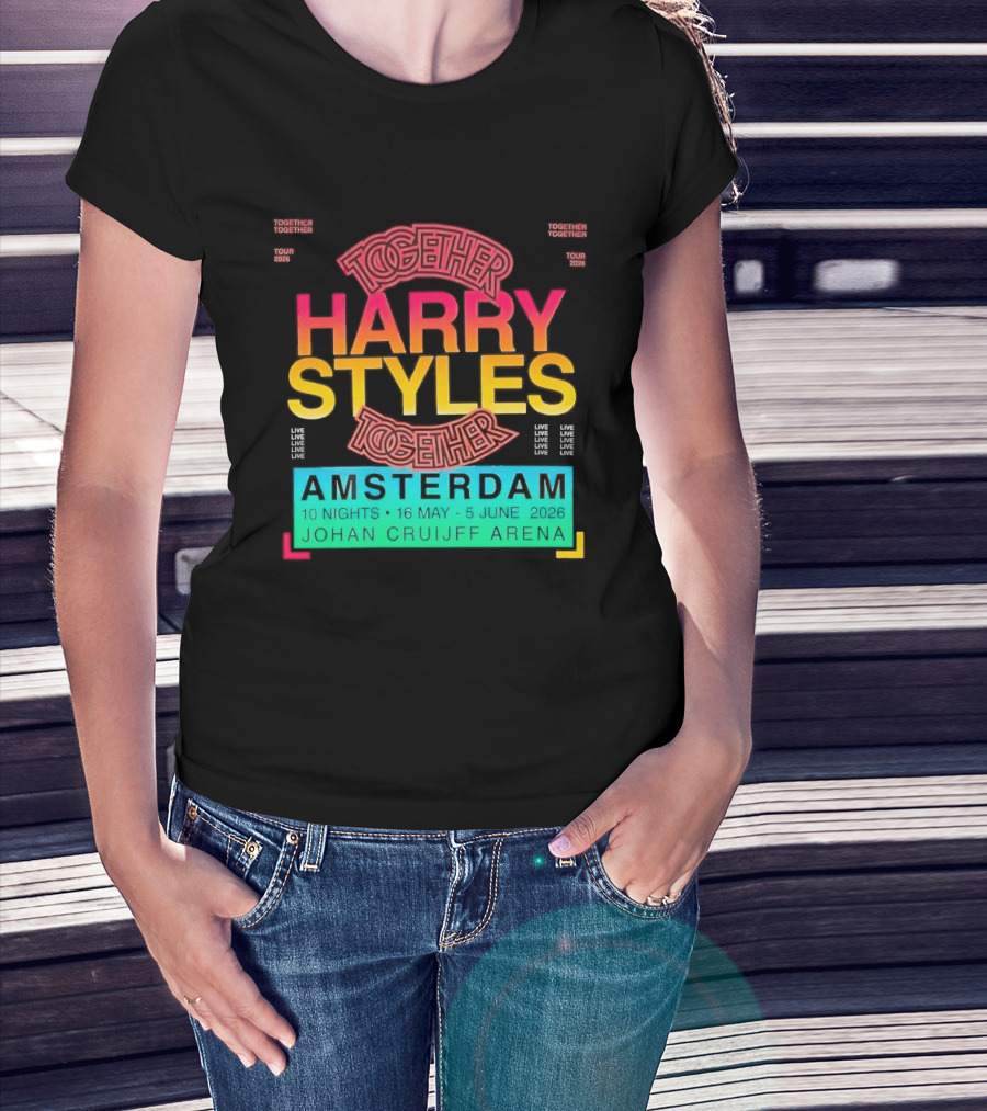 Harry Styles Together Tour 2026 Amsterdam Johan Cruijff Arena T-Shirt
