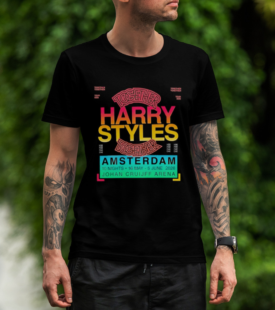 Harry Styles Together Tour 2026 Amsterdam Johan Cruijff Arena T-Shirt