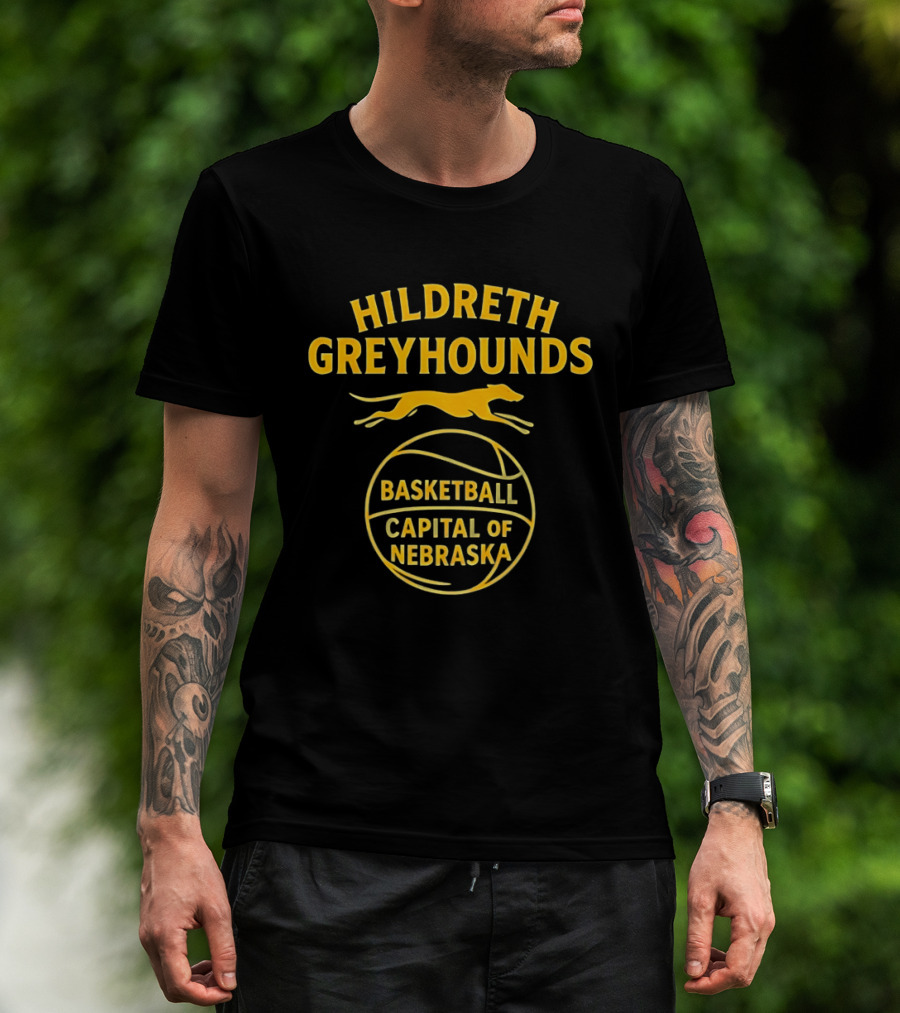 Hildreth Greyhounds Basketball Capital Of Nebraska T-Shirt