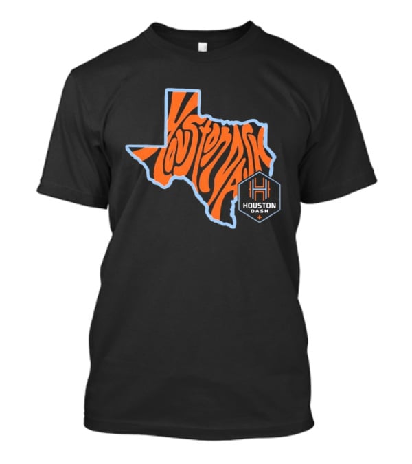 Houston Dash Groovy Texas State Map T-Shirt