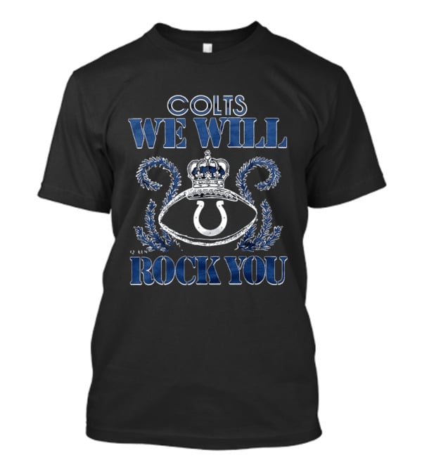 Indianapolis Colts We Will Rock You Crown Symbol 2026 T-Shirt