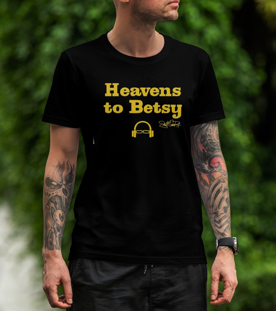 Heavens To Betsy Scott Van Pelt Signature Glasses And Headphones T-Shirt