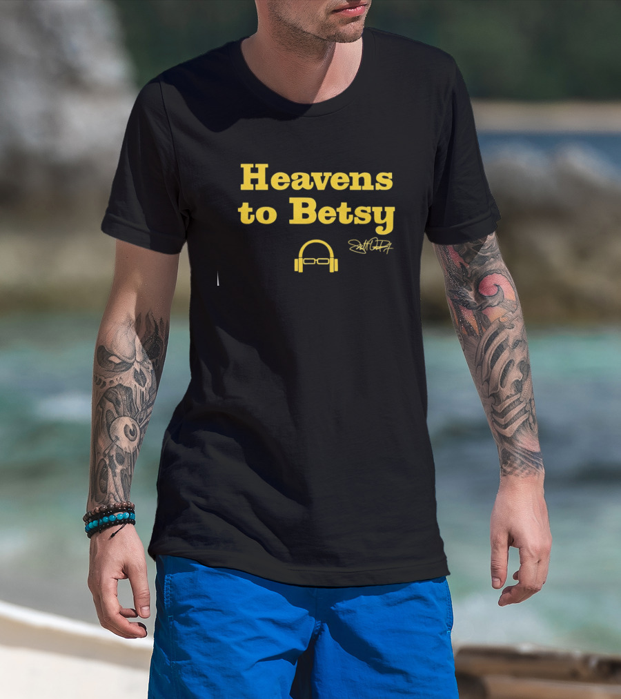 Heavens To Betsy Scott Van Pelt Signature Glasses And Headphones T-Shirt