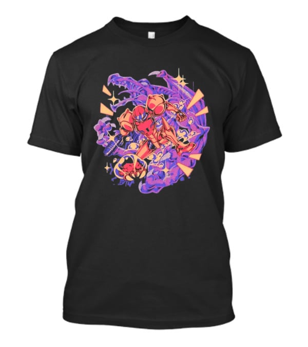 Metroid Samus Aran Versus Ridley Galactic Battle Hunter T-Shirt