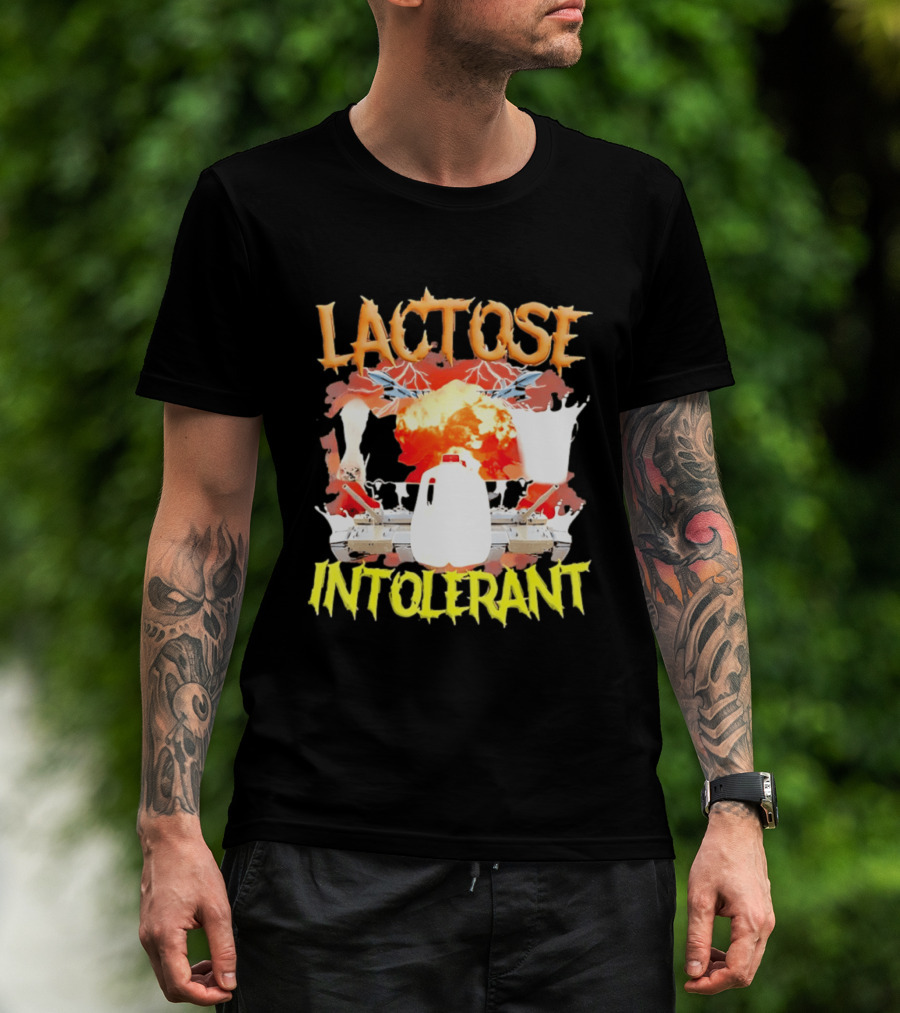 Lactose Intolerant Explosive Milk Jug Meme T-Shirt