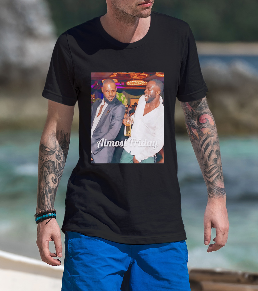 LeBron James Draymond Green Almost Friday Club Scene T-Shirt