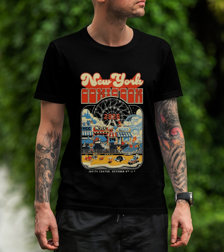 New York Comic Con 2026 Coney Island Javits Center October 8 To 11 T-Shirt